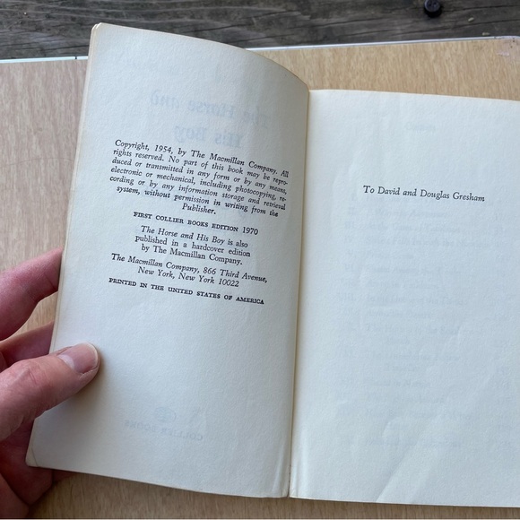 The Horse And His Boy Vintage 1970 Paperback Book By C.S. Lewis - Picture 5 of 10